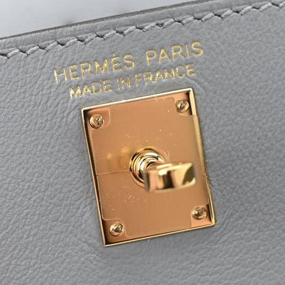 Hermes Swift Kelly Festival Bag Charm Gris Pantin 4 of 6