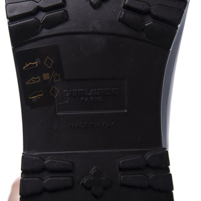 Saint Laurent Rubber Sequin Rain Boots 36 Black 8 of 10