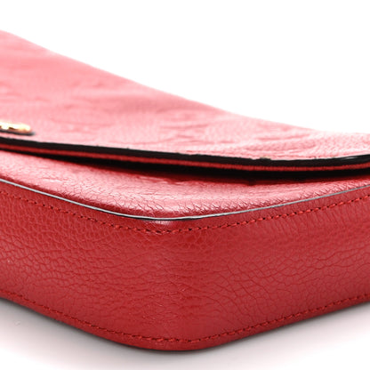 Louis Vuitton LOUIS VUITTON Empreinte Pochette Felicie Chain Wallet Scarlet 8 of 10