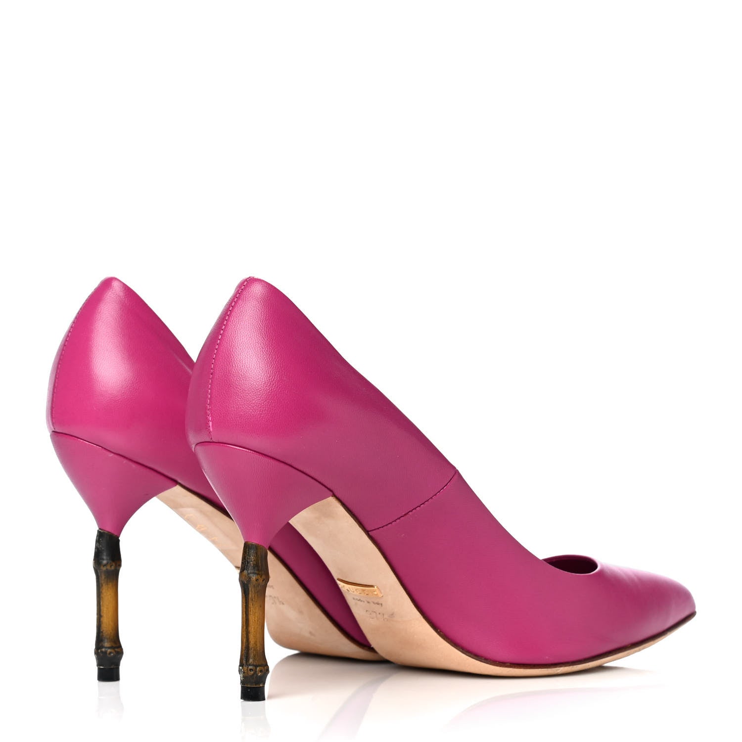 Gucci Malaga Kid Kristen Bamboo Pumps 37.5 Bright Bougainville 6 of 24