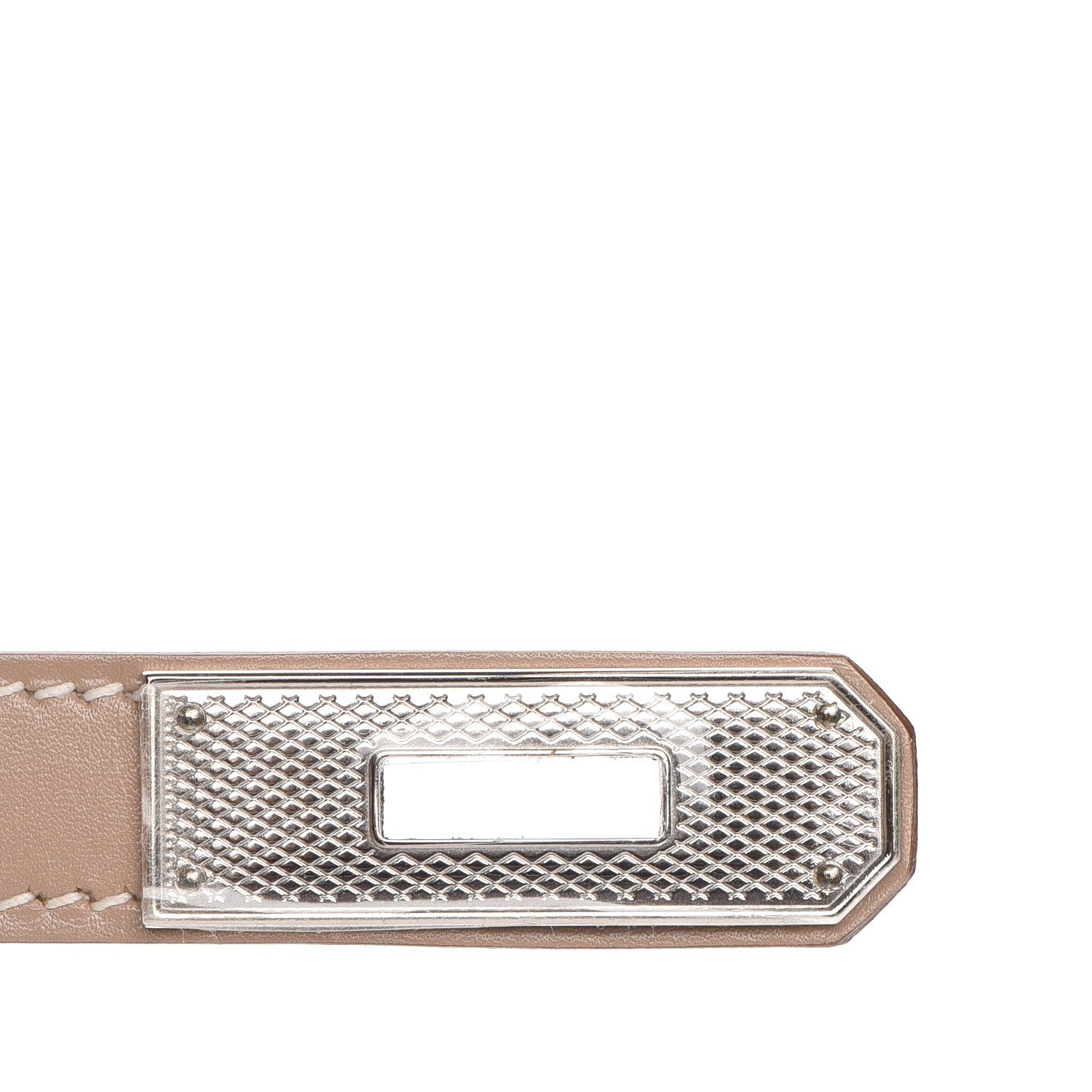 Hermes Tadelakt Guilloche Birkin 35 Argile 14 of 27