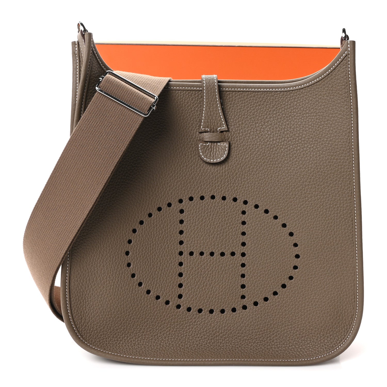 Hermes Taurillon Clemence Evelyne III PM Etoupe 10 of 10