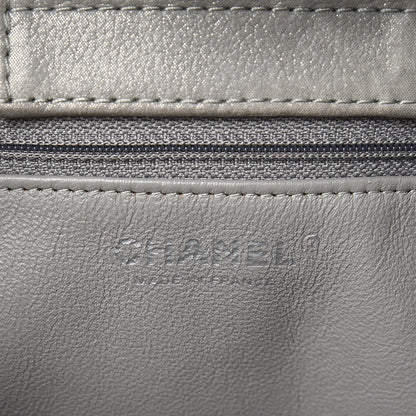 Chanel Iridescent Calfskin CC North South Large Shopping Tote Silver 6 of 12