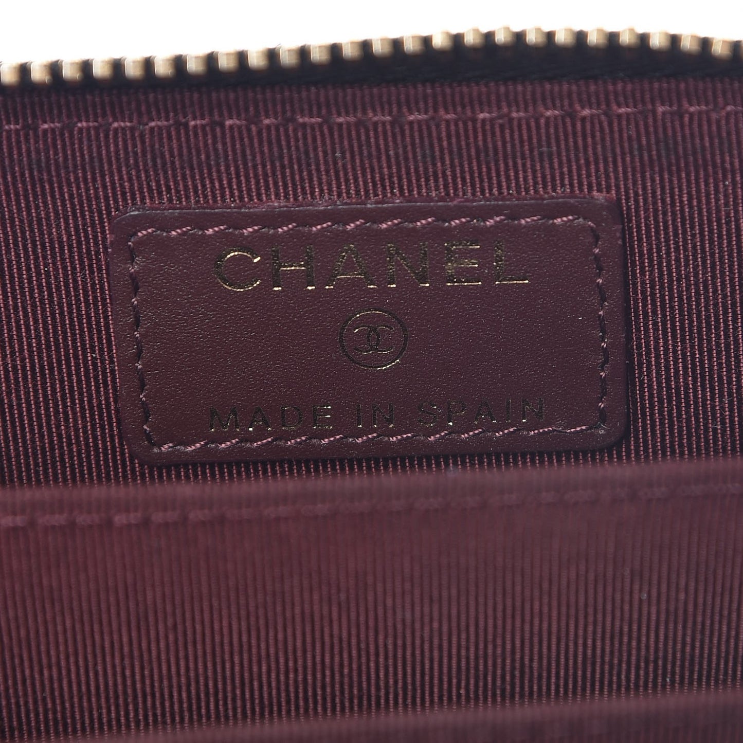 Caviar Quilted Zip Coin Purse Black