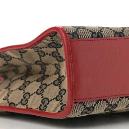 Gucci Monogram Small Bardot Shoulder Bag Red 9 of 13