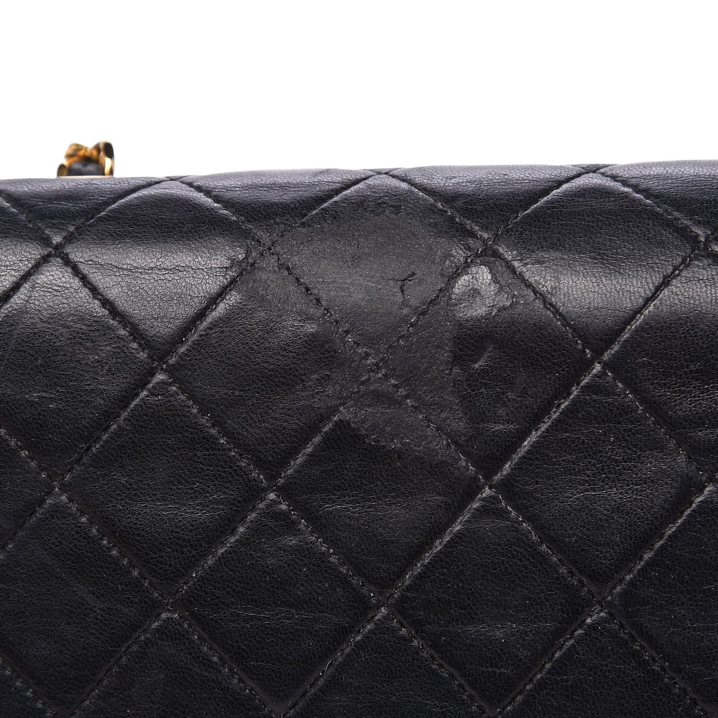 Lambskin Quilted Small Single Flap Black