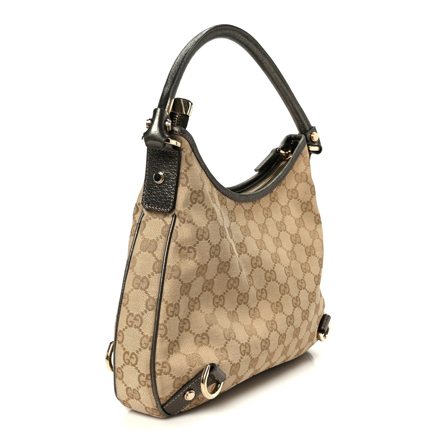 Gucci Monogram Medium Abbey D Ring Hobo Brown 3 of 11