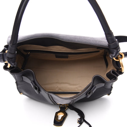 Chloe Calfskin Medium Owen Flap Bag Full Blue 4 of 9