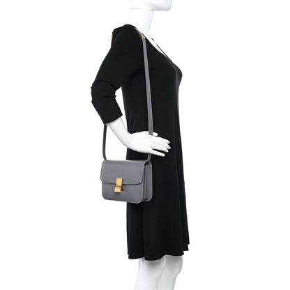 Celine Box Calfskin Teen Classic Box Flap Bag Light Charcoal 2 of 14