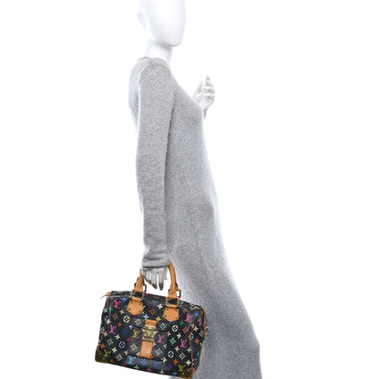 Louis Vuitton Monogram Multicolor Speedy 30 Black 2 of 9