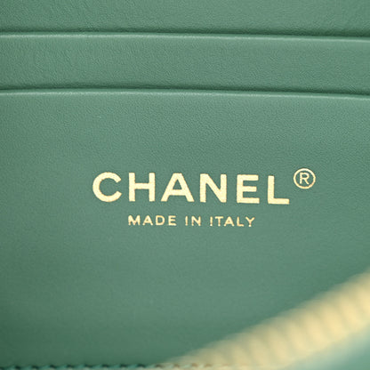 Chanel Caviar Quilted Mini CC You Camera Case Dark Green 6 of 11