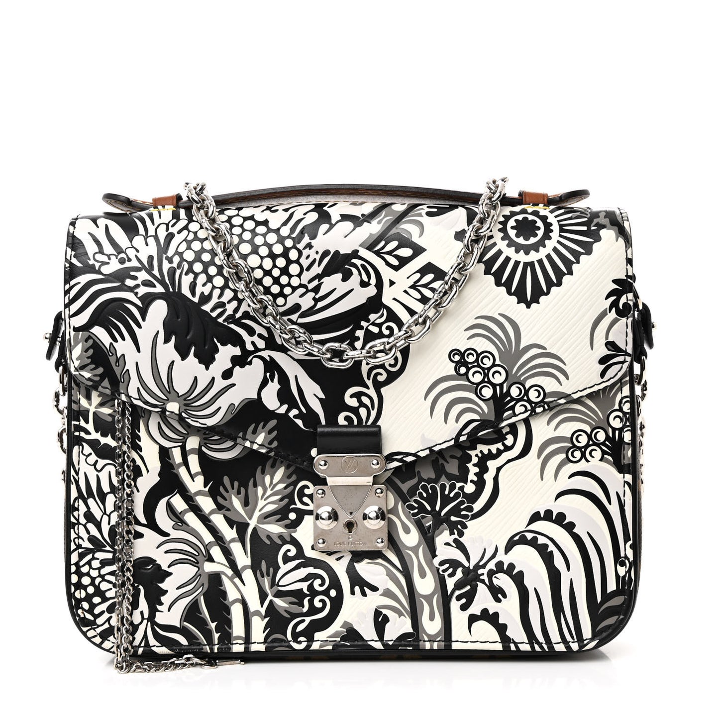 Epi Monogram Floral Pochette Metis Black White