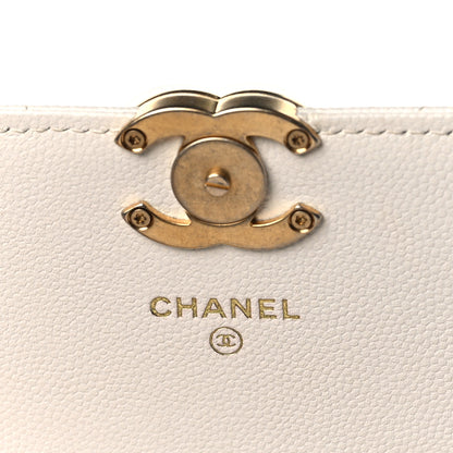 Chanel Caviar Quilted Mini Bracelet On Chain Wallet On Chain WOC White 6 of 12