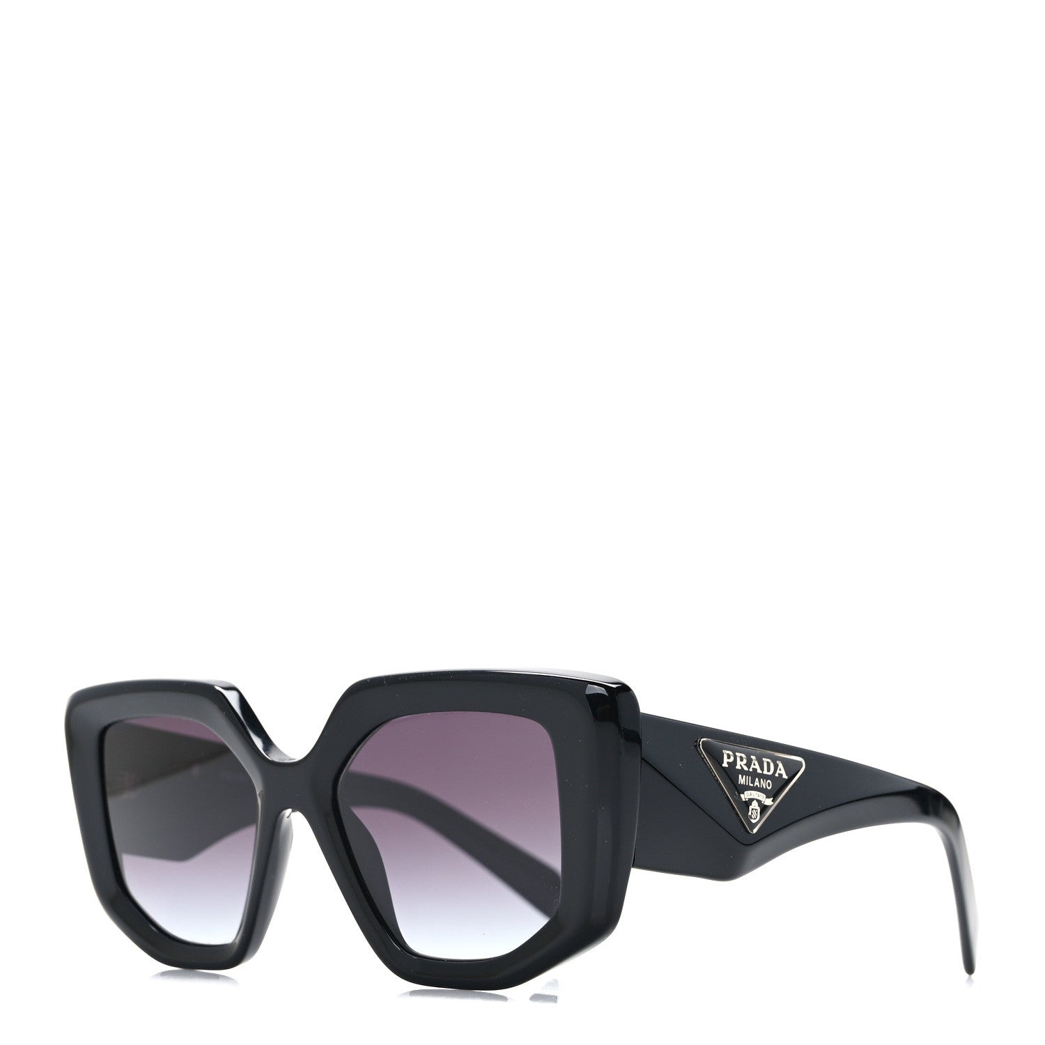 Prada Acetate Symbole Sunglasses SPR 14Z Black 1 of 7