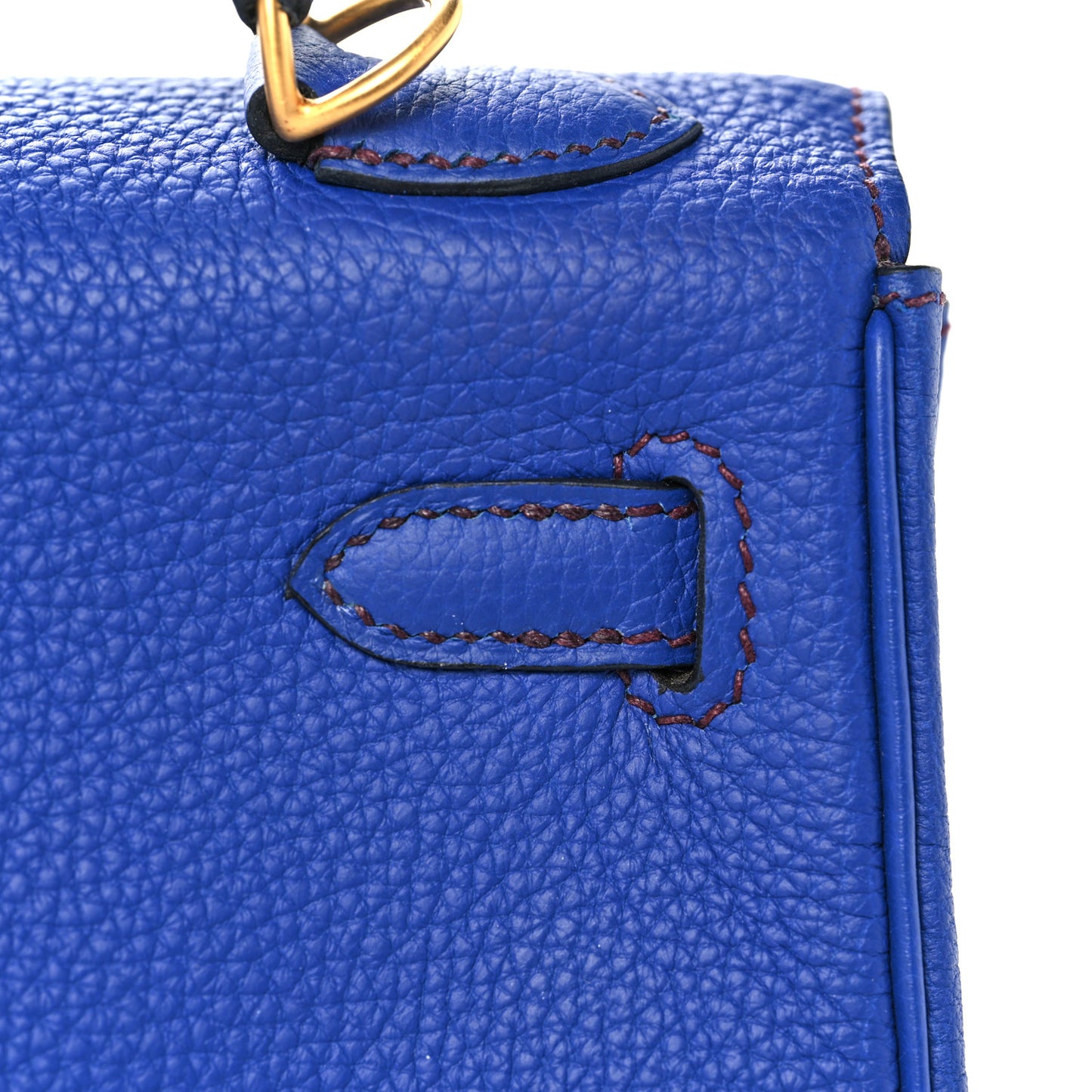 Togo Horseshoe Kelly Retourne 25 Bleu Electrique Bordeaux