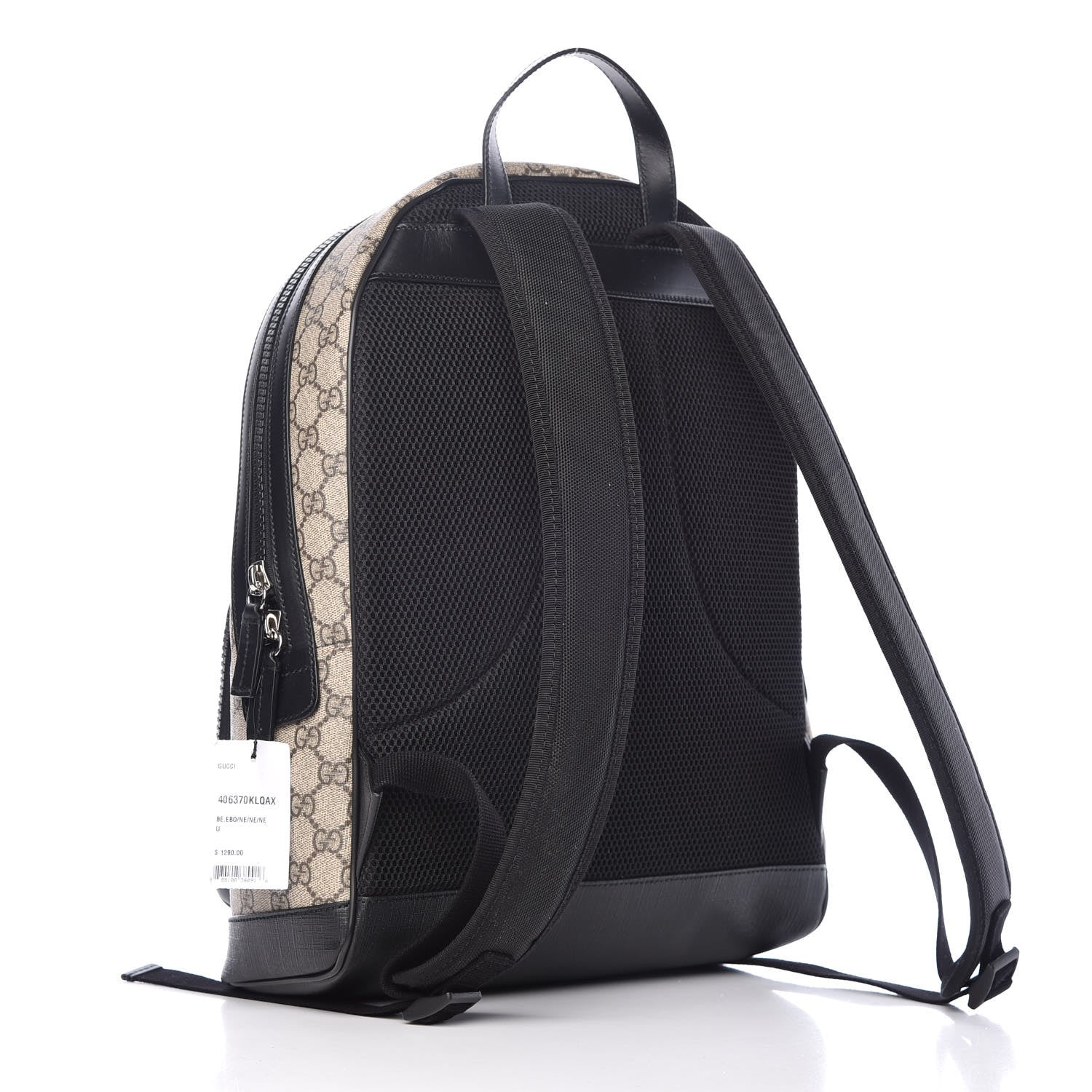 Gucci GG Supreme Monogram Medium Backpack Black 3 of 10
