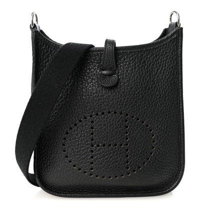 Hermes Taurillon Clemence Evelyne TPM Black 1 of 10