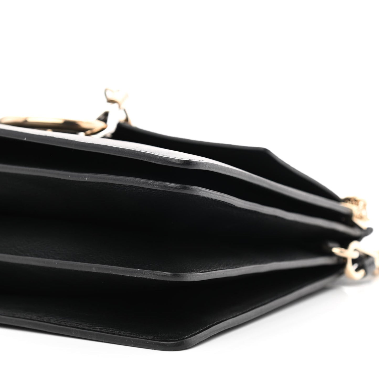 Calfskin Medium Faye Shoulder Bag Black