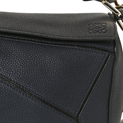 Loewe Calfskin Small Puzzle Bag Midnight Blue Black 7 of 9