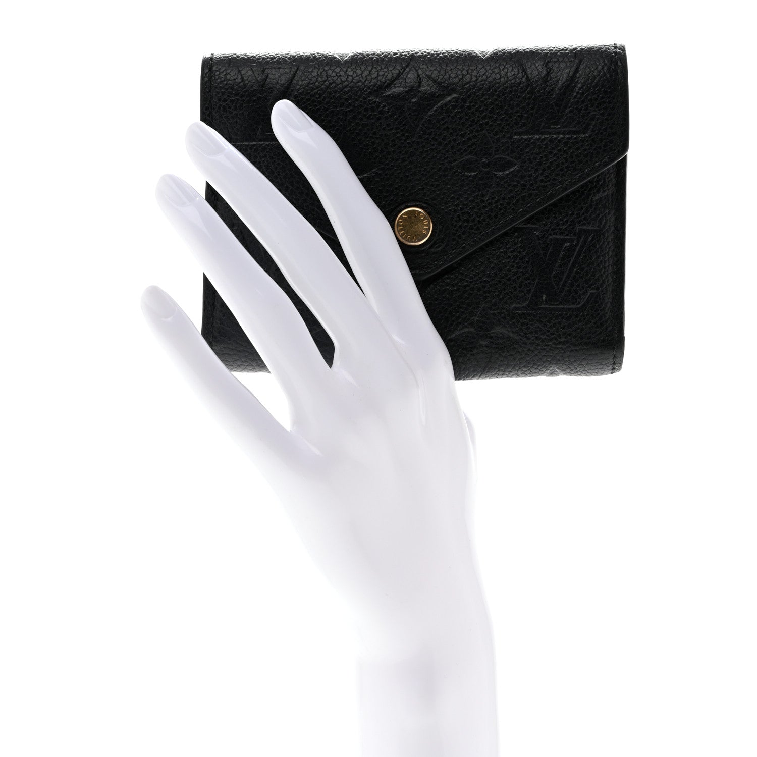 Louis Vuitton Empreinte Victorine Wallet Black 2 of 7