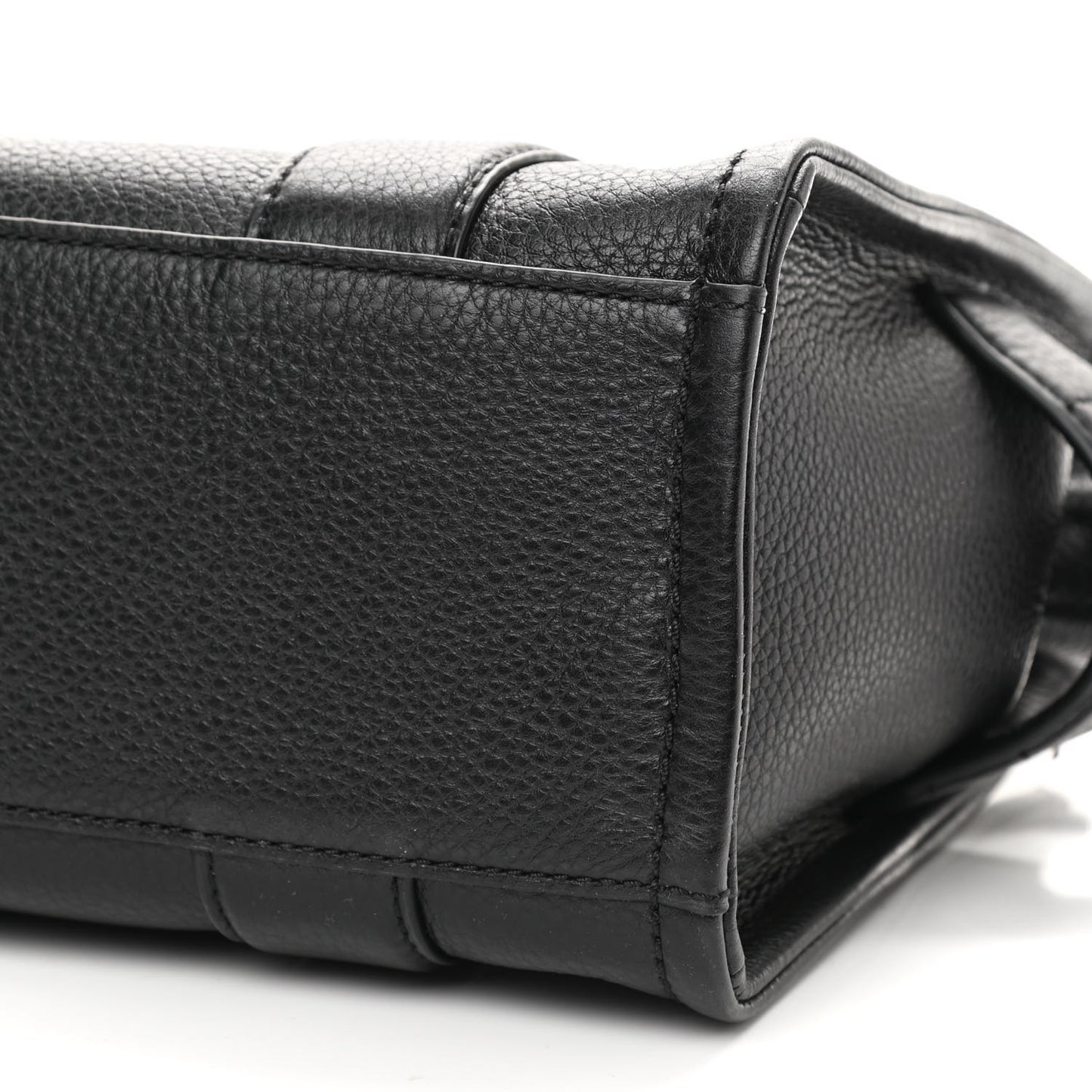 Grained Calfskin Small The Tote Bag Black
