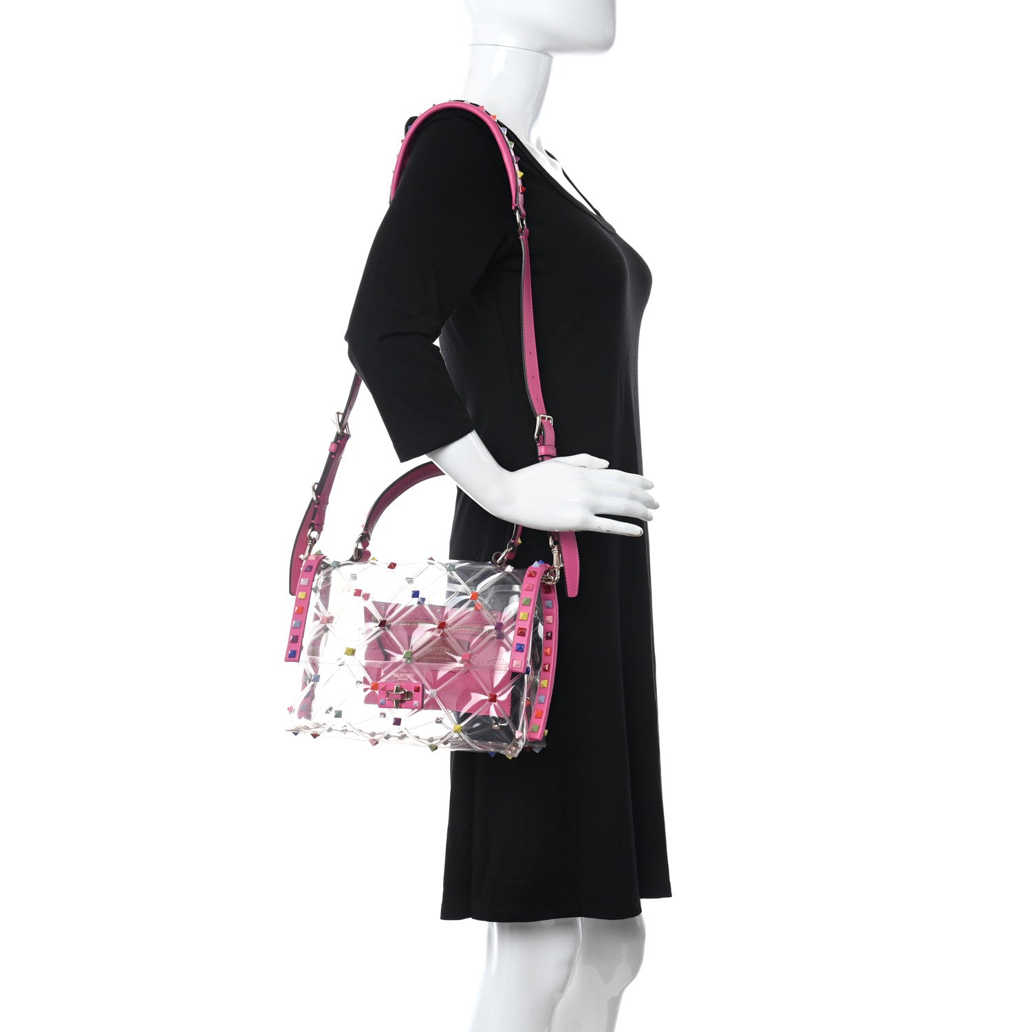 Valentino Garavani PVC Medium Candystud Top Handle Bag Multicolor 2 of 10