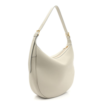 Celine Supple Calfskin Cuir Triomphe Heloise Shoulder Bag Light Stone 3 of 10