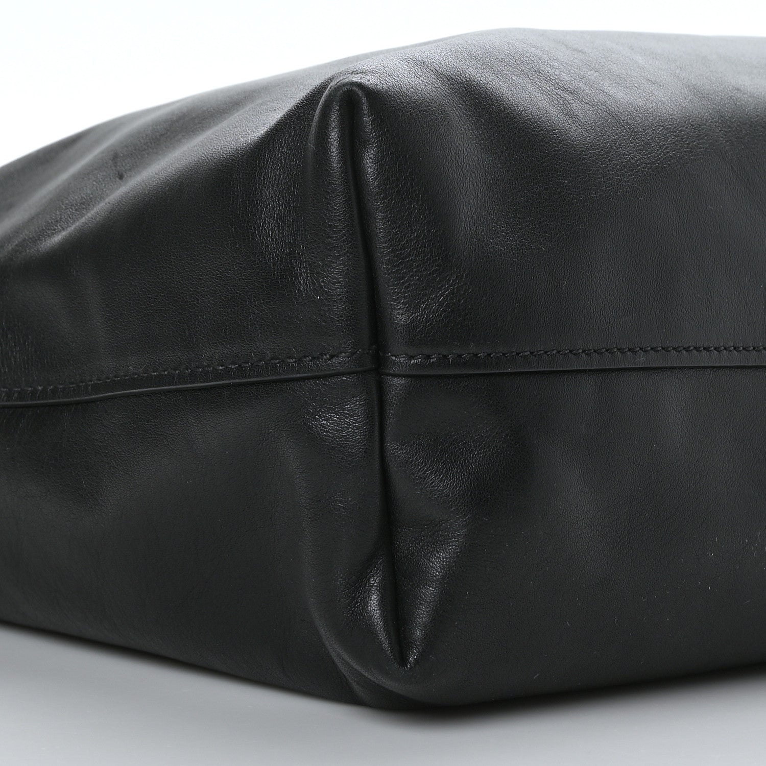 Prada Soft Calf Shopping Tote Black 6 of 9