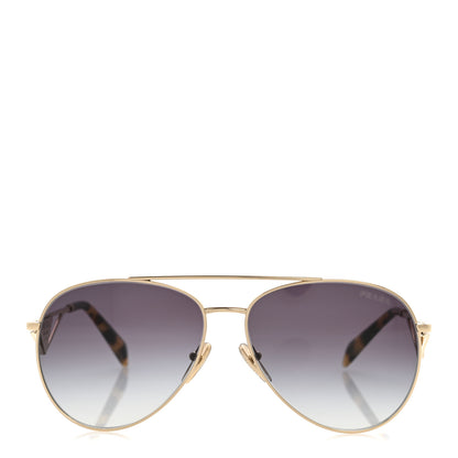 Prada Aviator Sunglasses SPR 73Z Gold Tortoise 2 of 8