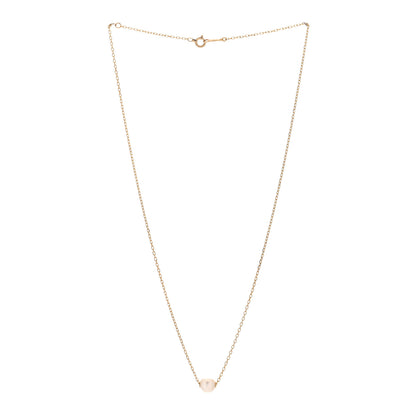 Mikimoto 18K Yellow Gold Akoya Pearl 7-7.5mm Single Pendant Necklace 3 of 4