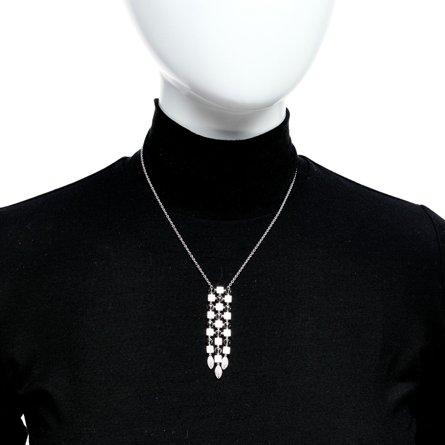 18K White Gold Diamond Lucea Necklace