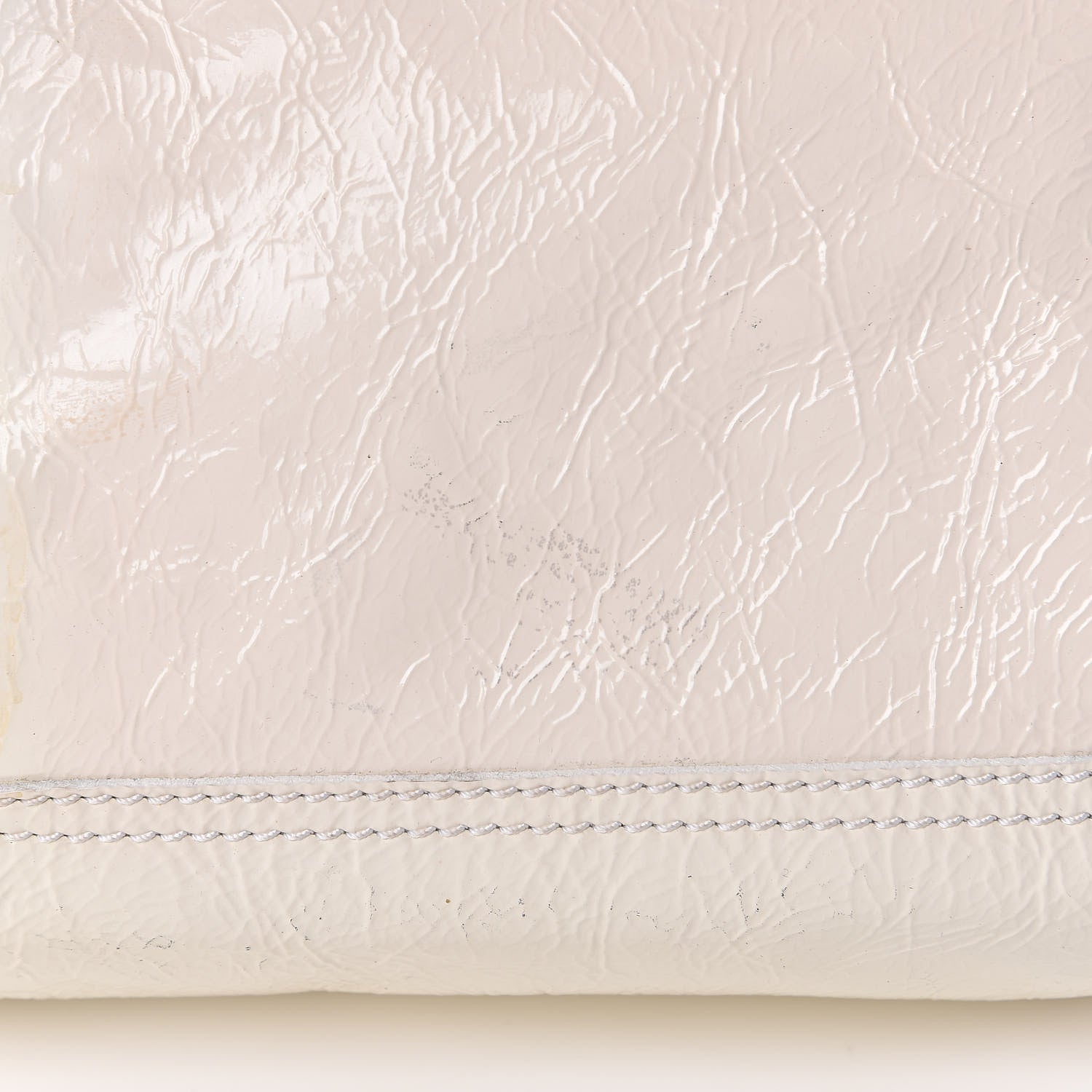 Fendi Vitello Naplak Large Convertible Baguette White 10 of 16