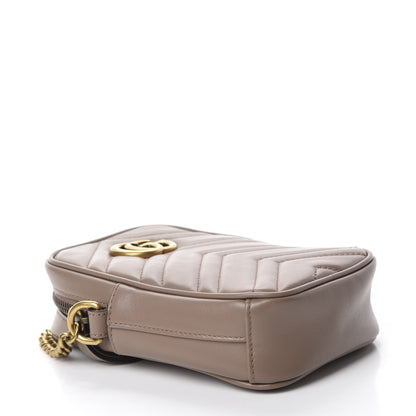 Gucci Calfskin Matelasse Mini GG Marmont Crossbody Bag Porcelain Rose 4 of 10
