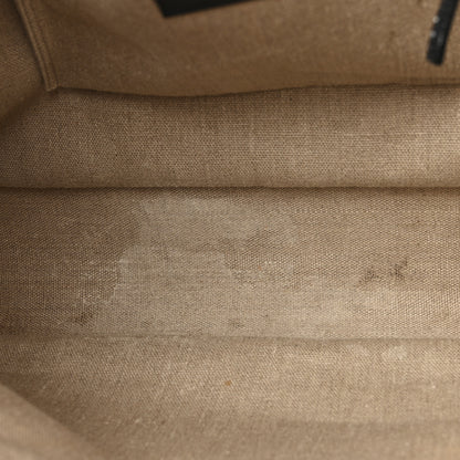 Saint Laurent Linen Calfskin Rive Gauche Tote Optic White 14 of 14