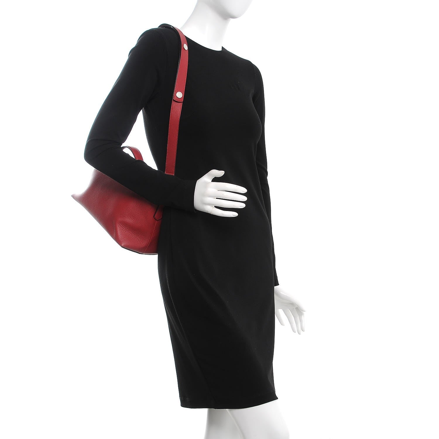 Fendi Vitello Dolce Marmol Medium By The Way Boston Bag Ciliegia 2 of 10