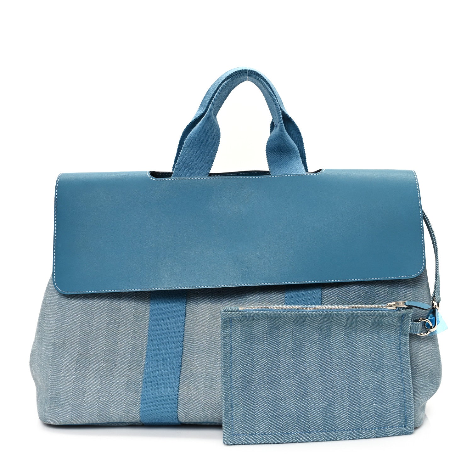 Hermes Swift Valparaiso Tote MM Blue Jean 3 of 11