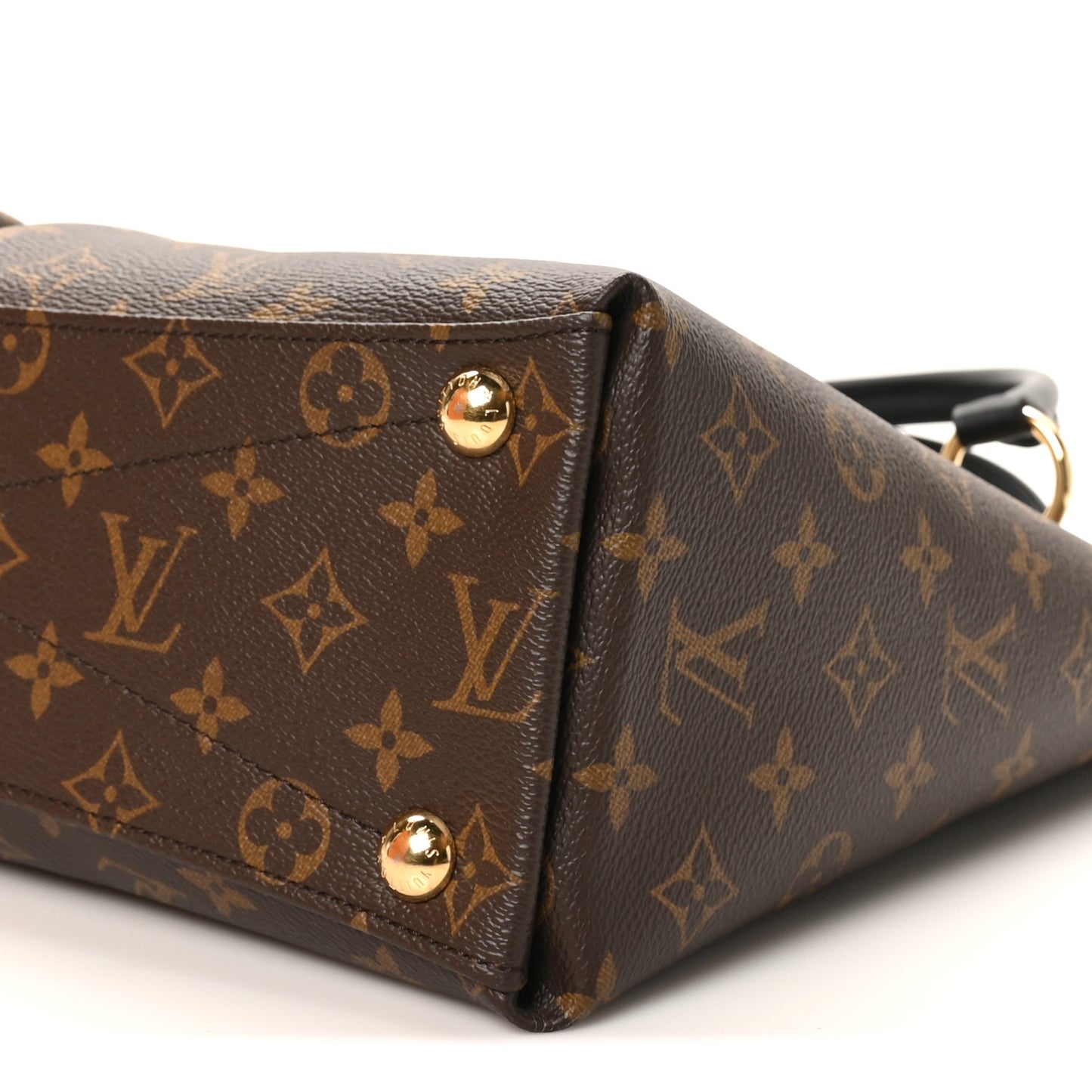 Monogram V Tote MM Khaki Cream