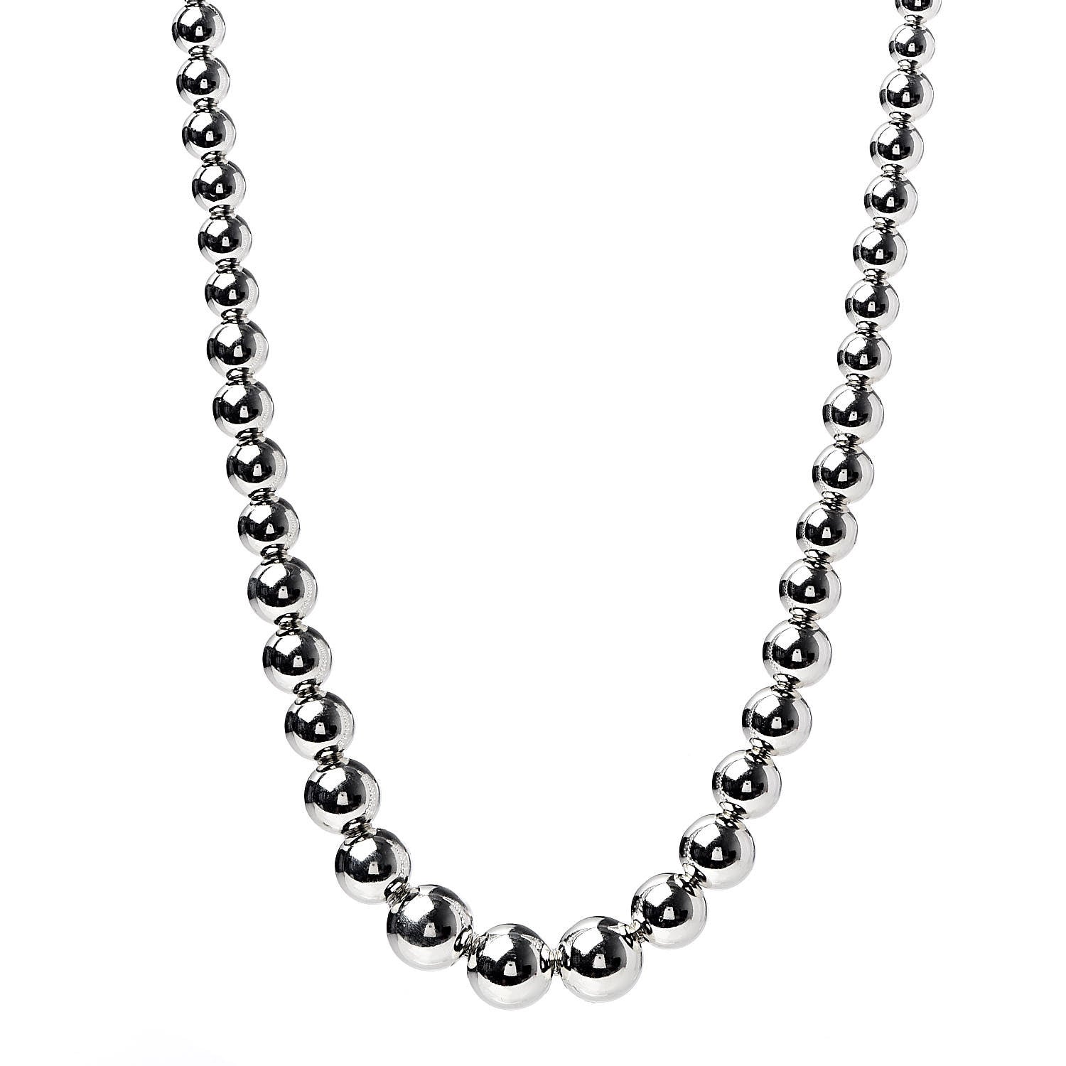 Tiffany Sterling Silver HardWear Graduated Ball Necklace 1 of 5