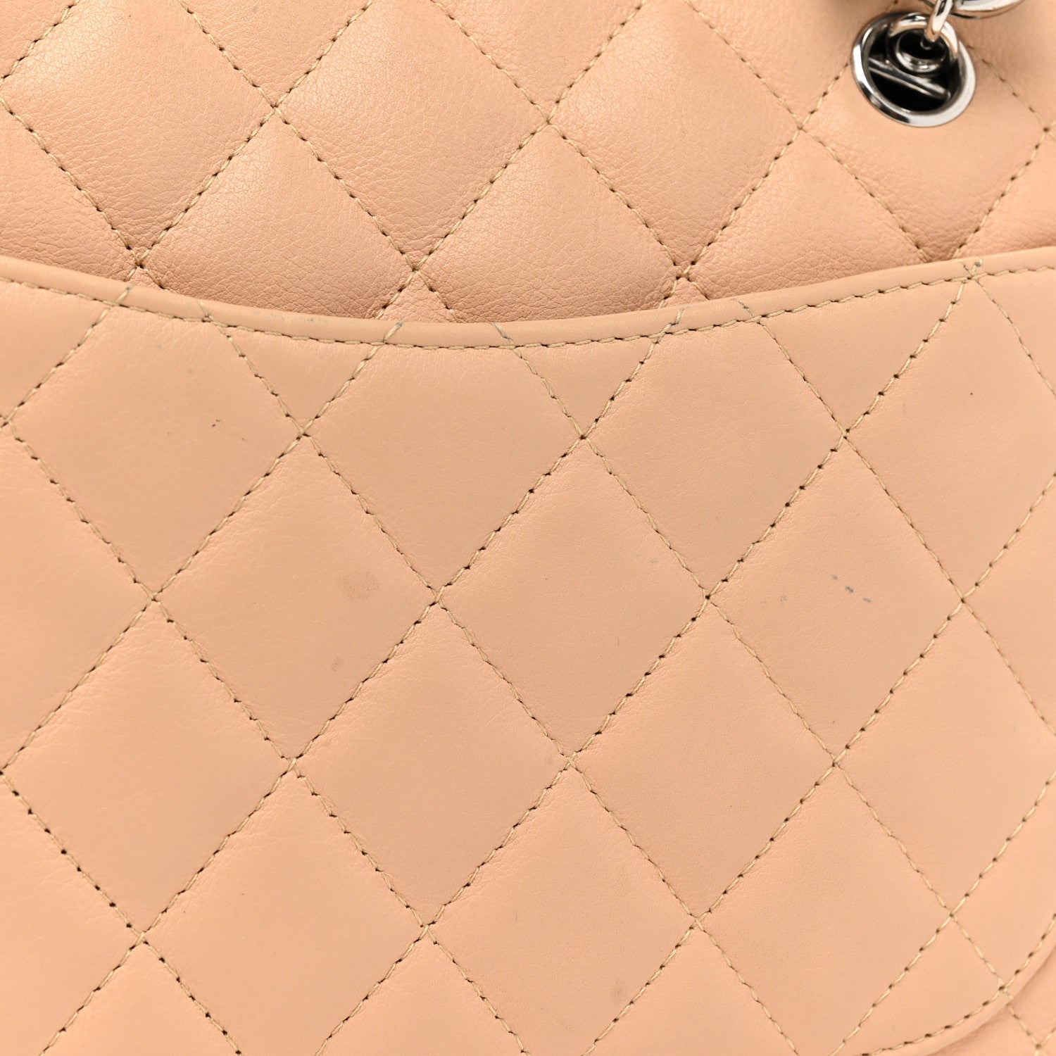 Chanel Calfskin Quilted Large Cambon Bowler Beige Black 16 of 16