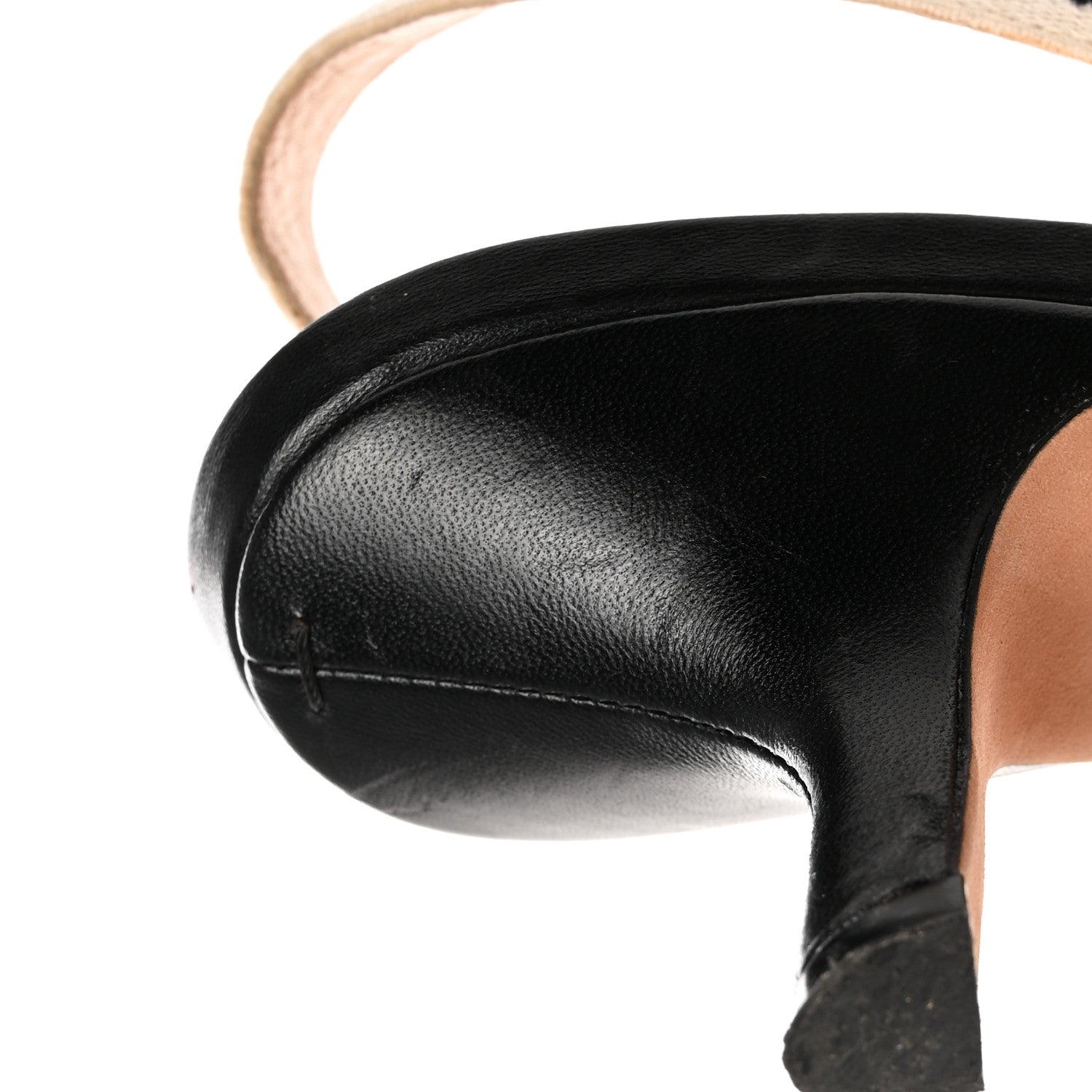 Christian Dior Technical Canvas Ribbon J Adior Slingback 65mm Pumps 37.5 Black 15 of 15