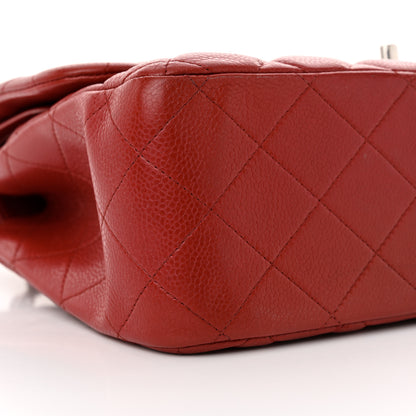 Chanel Caviar Quilted Jumbo Double Flap Red 9 of 14
