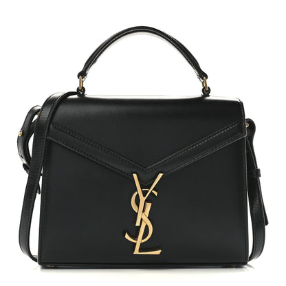 Saint Laurent Grain de Poudre Mini Classic Monogram Cassandra Top Handle Black 1 of 12