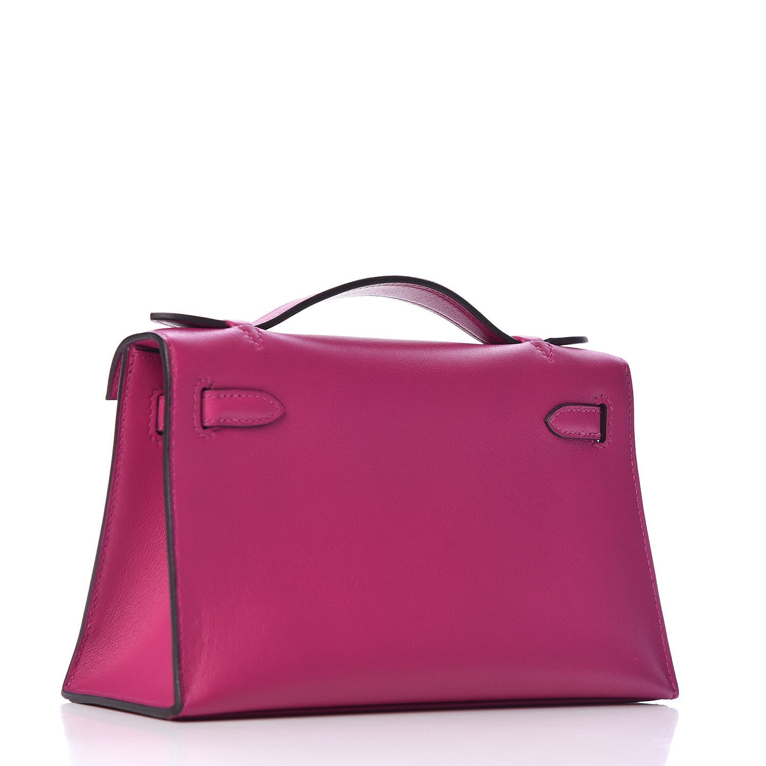 Hermes Swift Kelly Pochette Clutch Rose Pourpre 3 of 28
