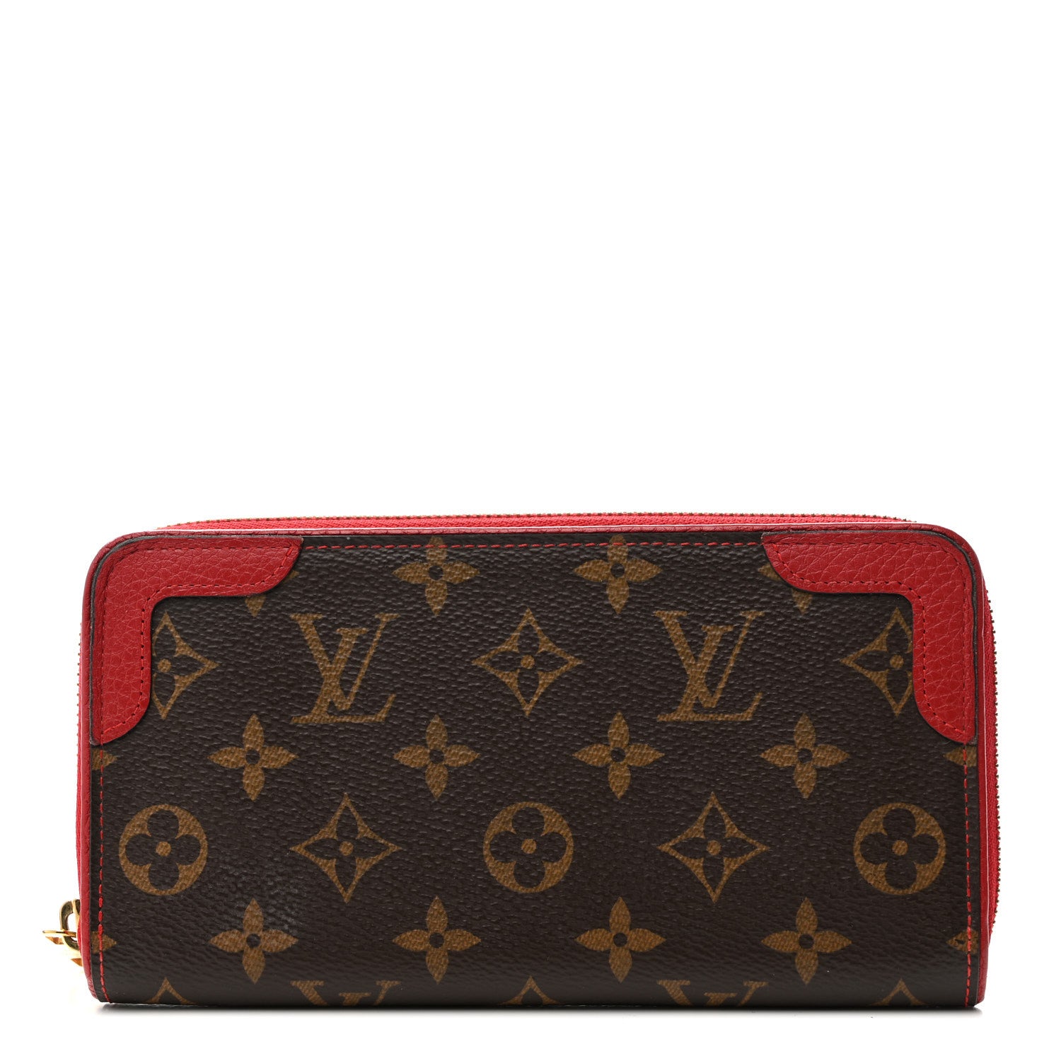 Louis Vuitton Monogram Retiro Zippy Wallet Cherry 1 of 13