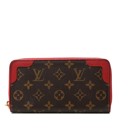 Louis Vuitton Monogram Retiro Zippy Wallet Cherry 1 of 13