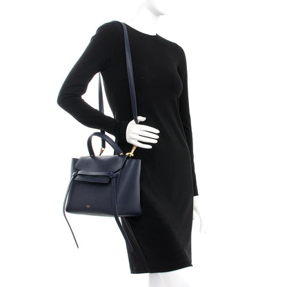 Celine Baby Grained Calfskin Micro Belt Bag Midnight 2 of 9