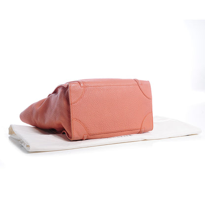 Celine Pebbled Leather Mini Luggage Peach 4 of 8