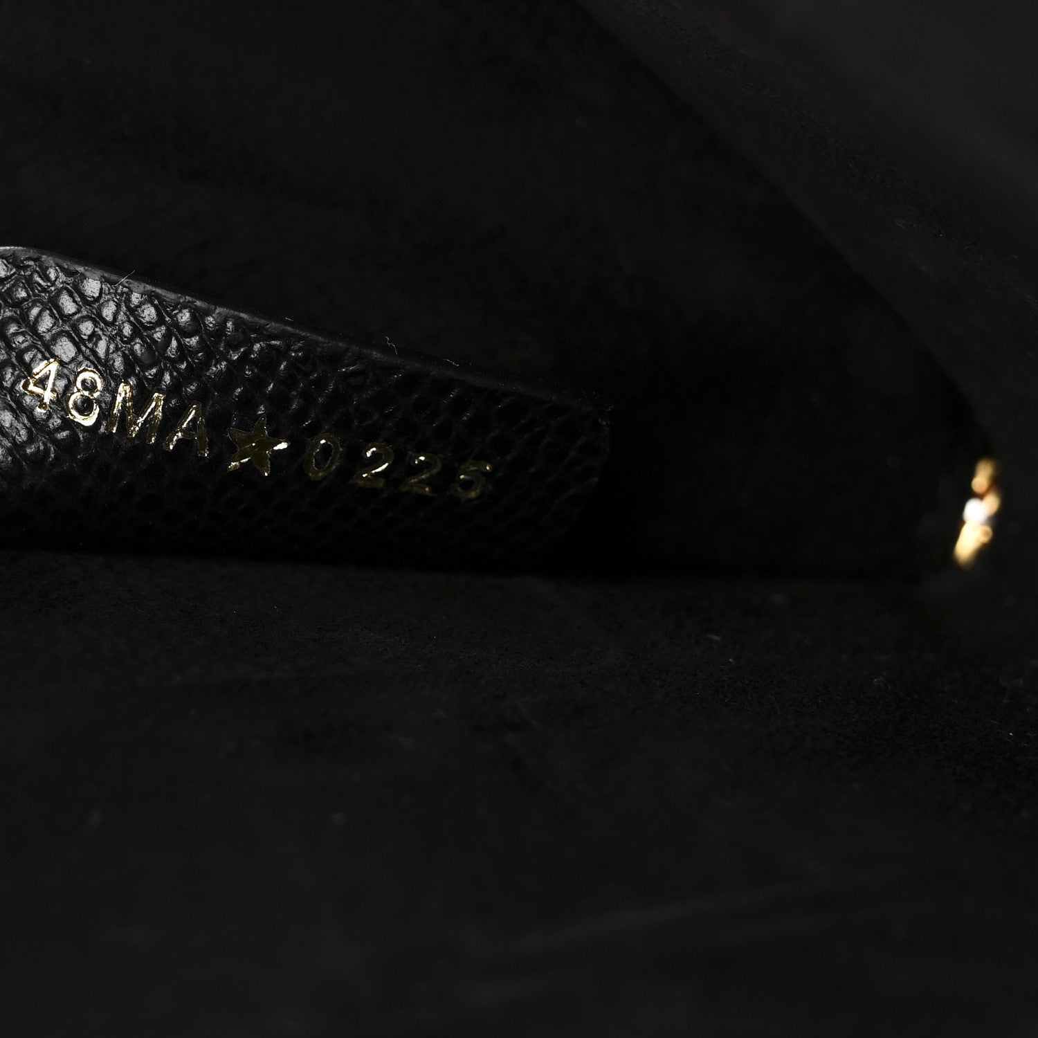 Christian Dior Grained Calfskin Caro Double Pouch Black 7 of 10