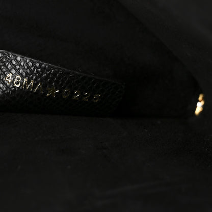 Christian Dior Grained Calfskin Caro Double Pouch Black 7 of 10