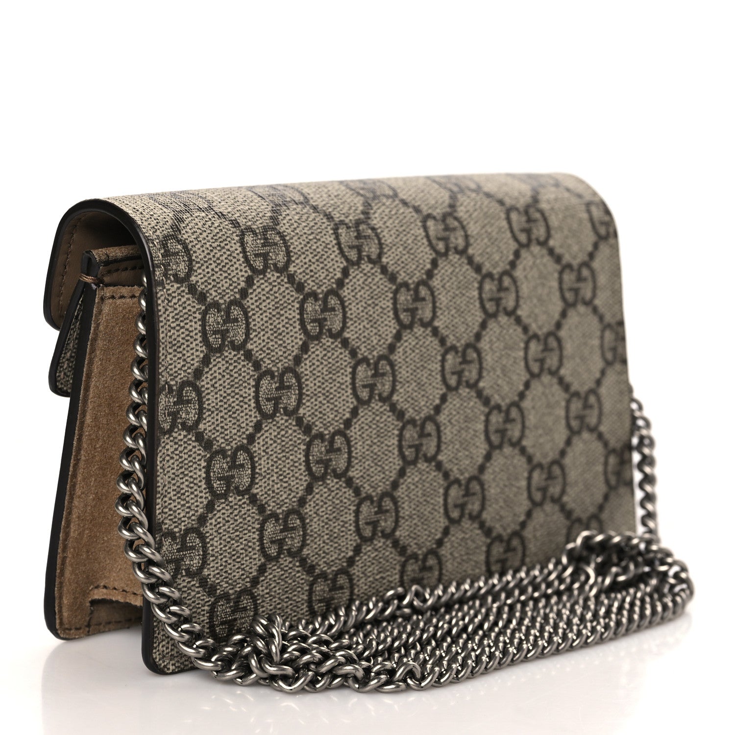 Gucci GG Supreme Monogram Super Mini Dionysus Shoulder Bag Taupe 3 of 9